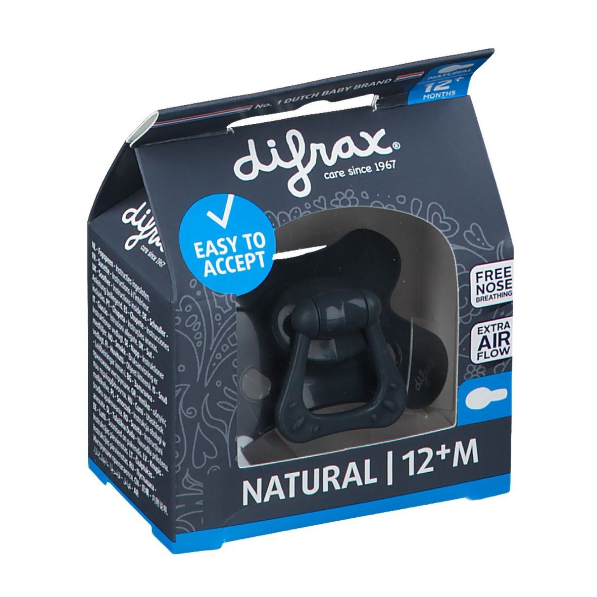 Difrax® Sucette Natural +12 Mois - Evening