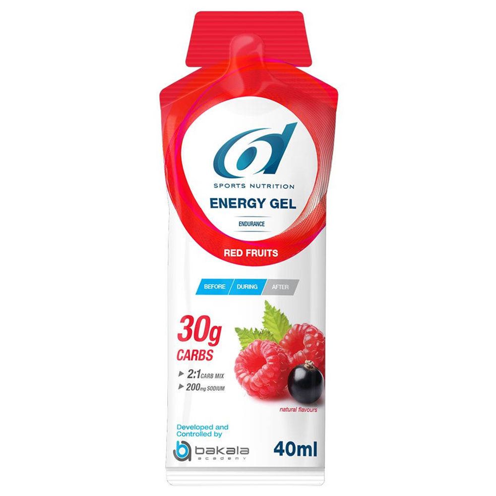 6D Sports Nutrition Energy Gel Fruits Rouges