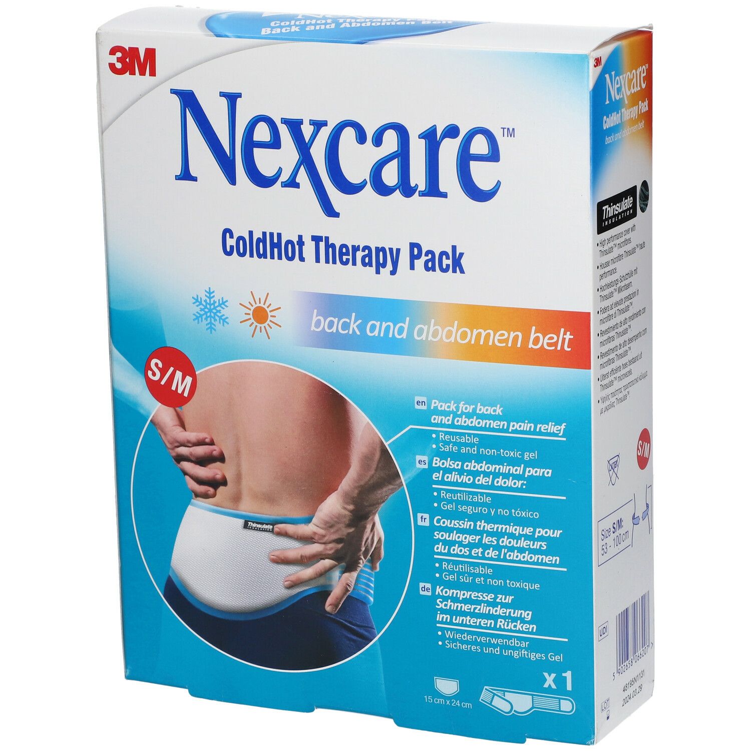 Nexcare ColdHot Therapy Bande de Dos et de Ventre Small-Medium