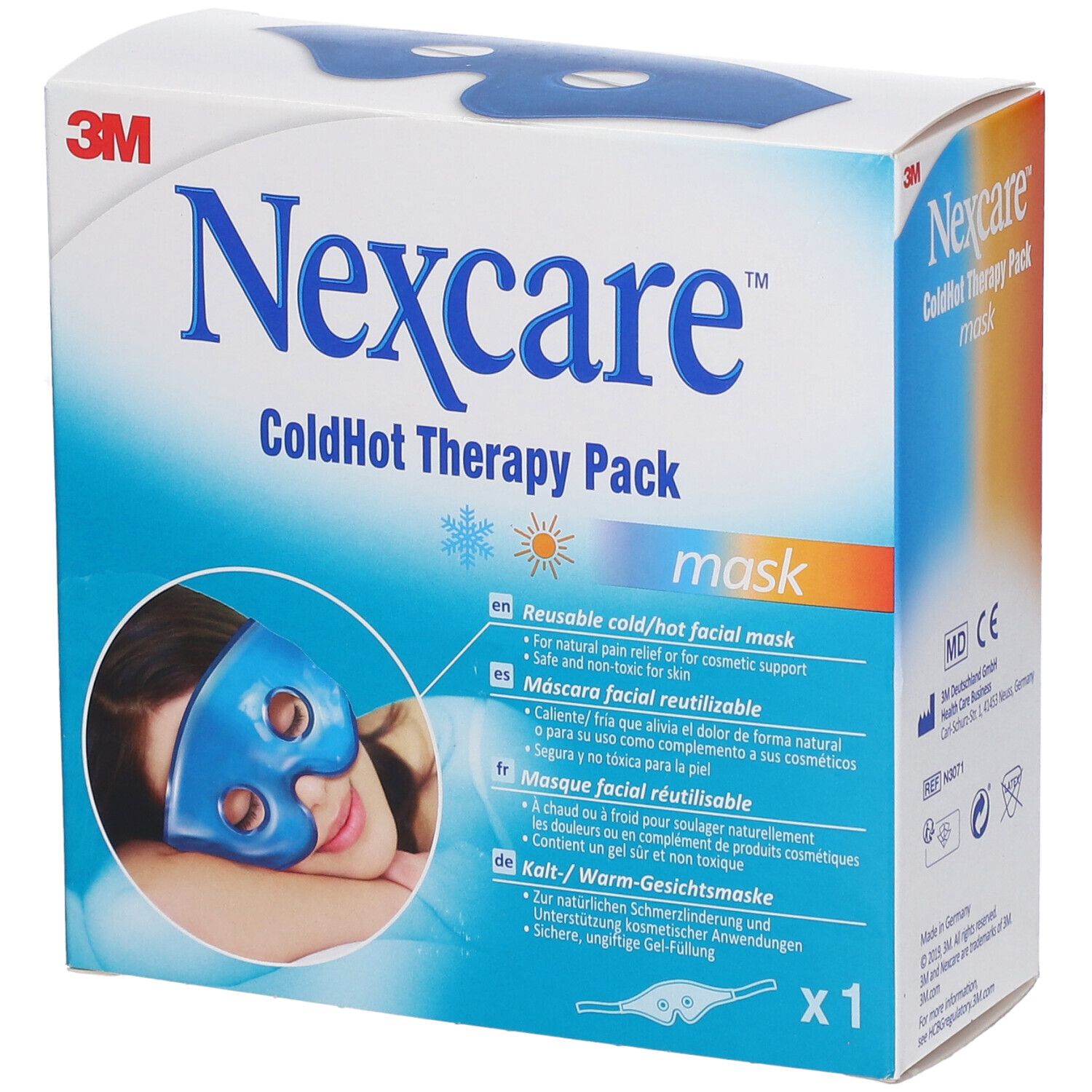 Nexcare™ ColdHot Therapy Pack Oogmasker | Koelpack Verlicht zwellingen Veilige en niet-giftige gel Koud & warm te gebruiken 1 Gezichtsmasker
