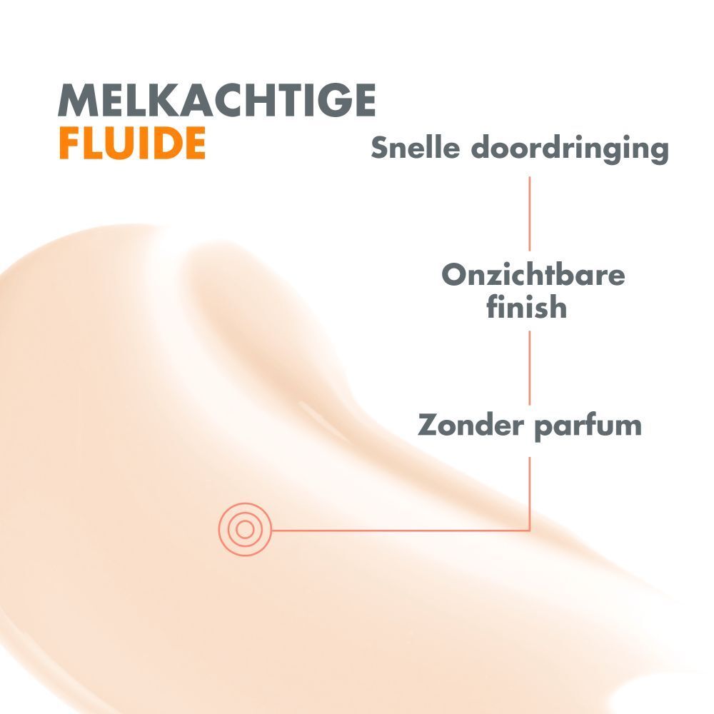 Oranje tube met witte dop. Tekst: Eau Thermale Avène, Intense Protect SPF 50+. Zonder parfum.