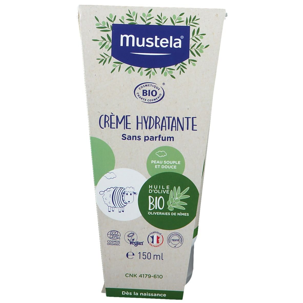 mustela® Crème hydratante certifiée BIO