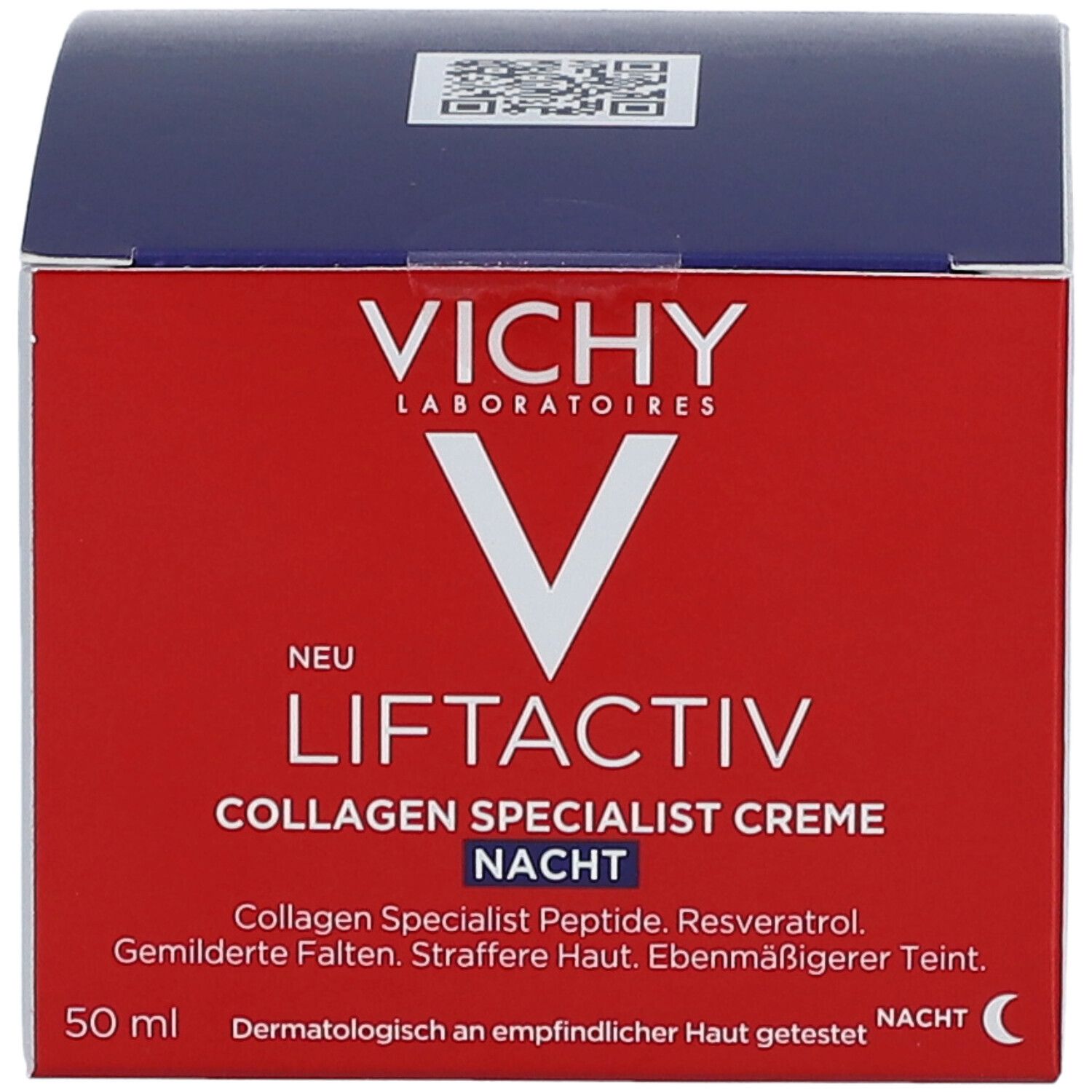 Emballage. Vichy Liftactiv Collagen Specialist Crème Nuit. 50 ml. Texte.
