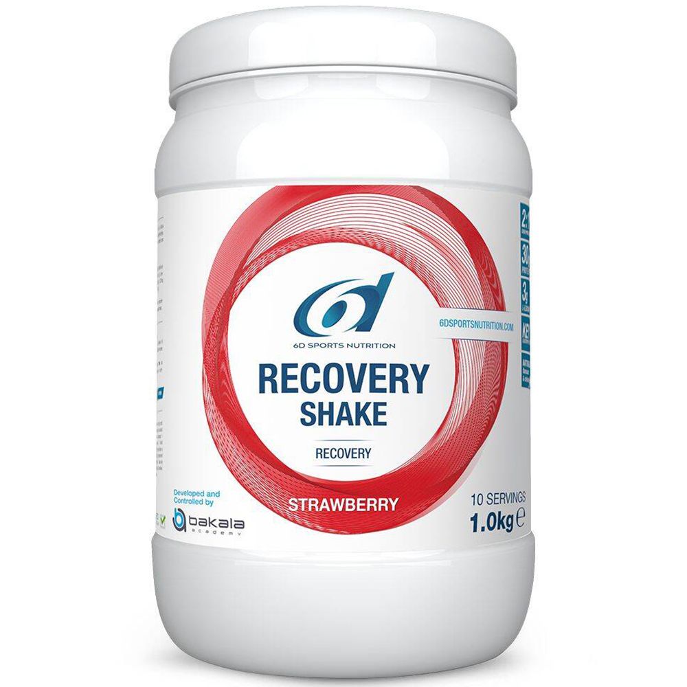 6D Sports Nutrition Recovery Shake Fraise