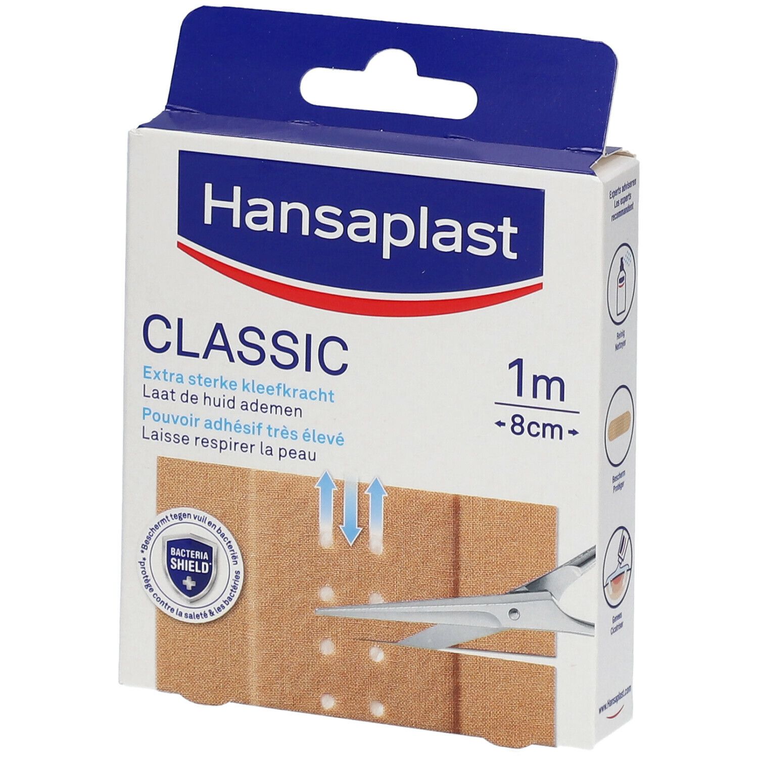 Hansaplast Classic Pansement 1 m x 8 cm