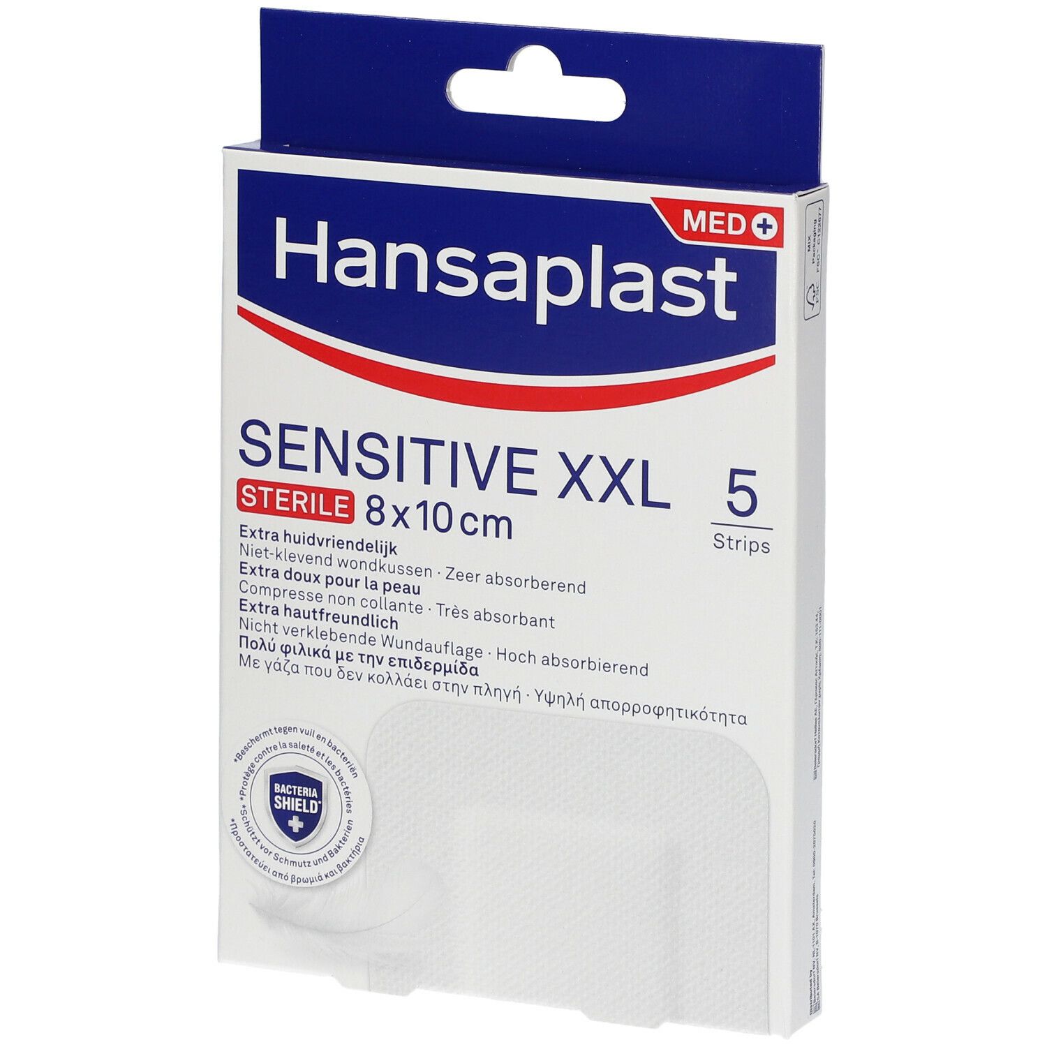 Hansaplast Sensitive XXL Stérile 8 x 10 cm