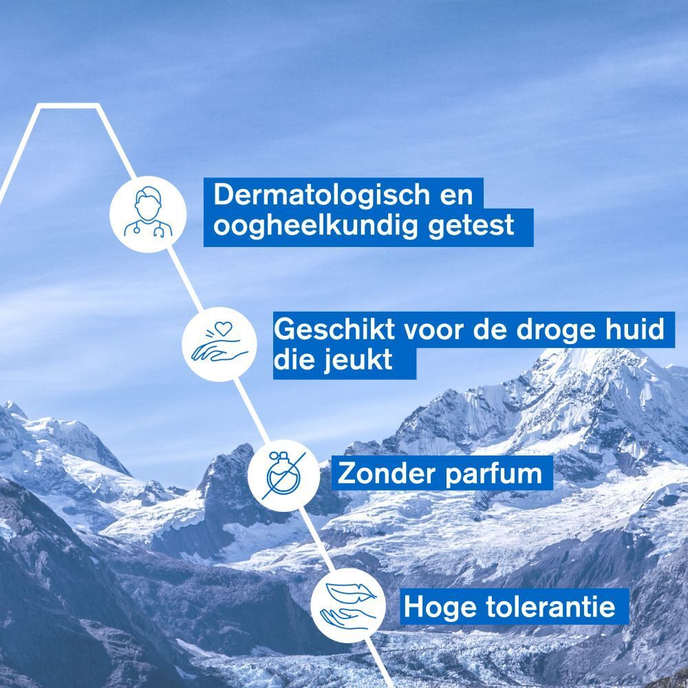 Achterkant van de Uriage Xémose oogcontourcrème doos. Meertalige tekst.