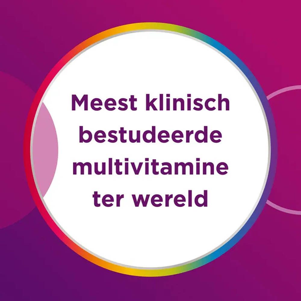 Centrum Women tabletten en verpakking. Verpakking met opschrift: 13 vitaminen + 10 mineralen. 30 tabletten.