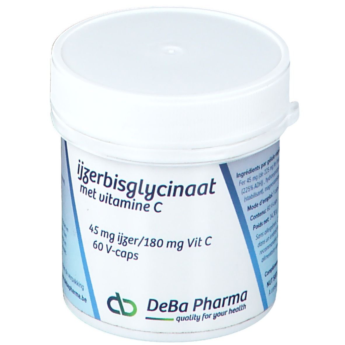 Deba Pharma Bisglycinate de Fer avec Vitamine C