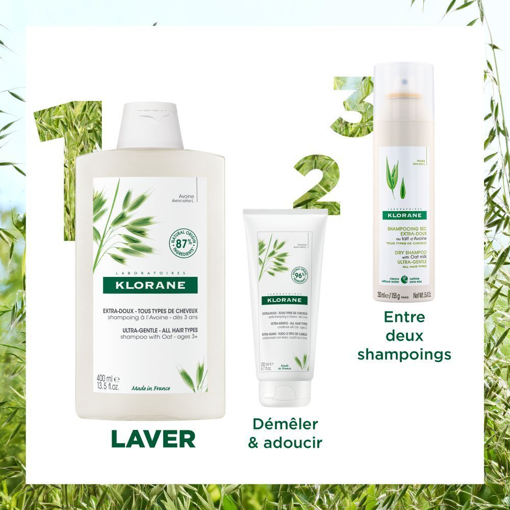 Gros plan. Extraits de texte avec informations produit, ingrédients et certifications. Fond blanc.