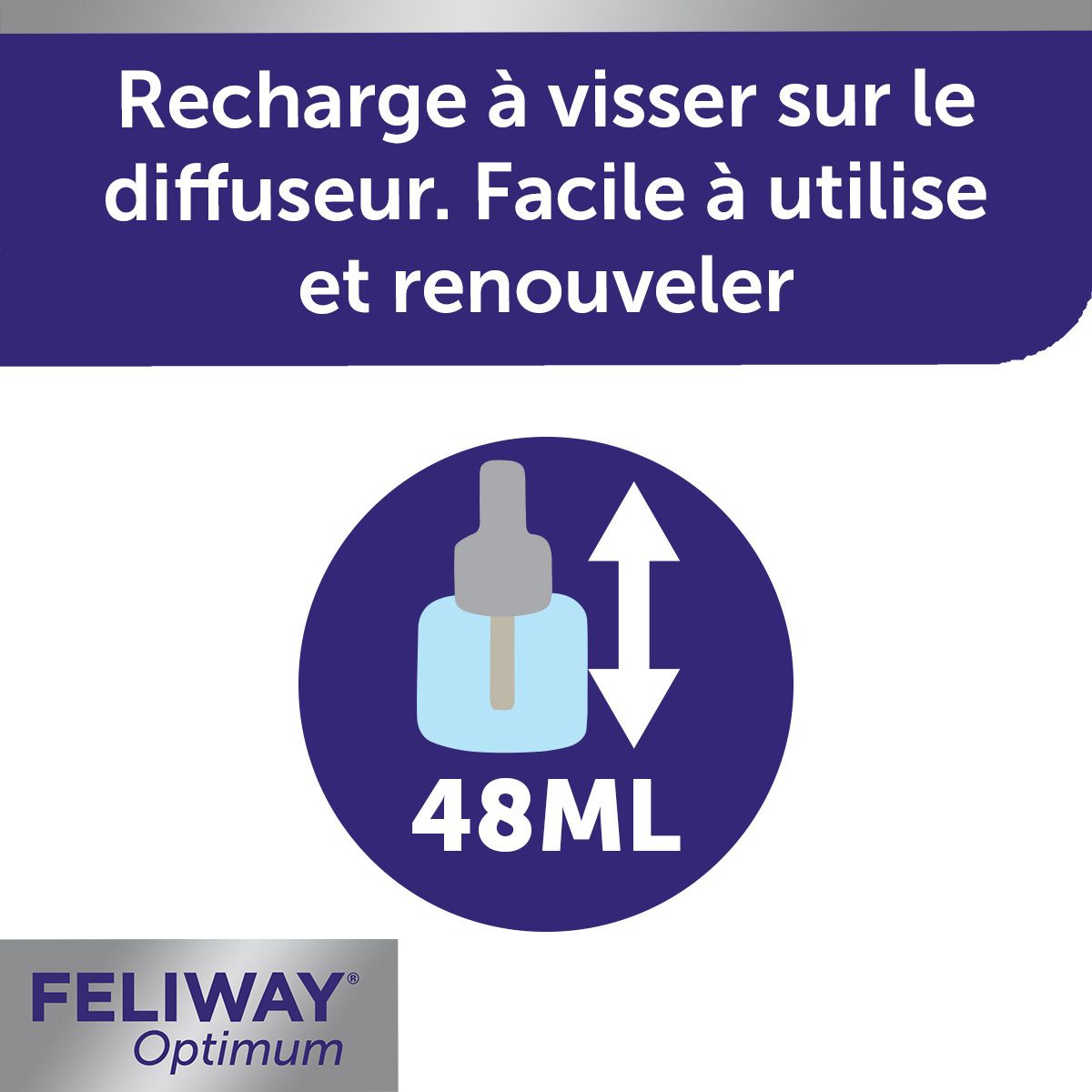 Produit et emballage FELIWAY® Optimum. Illustration du produit.