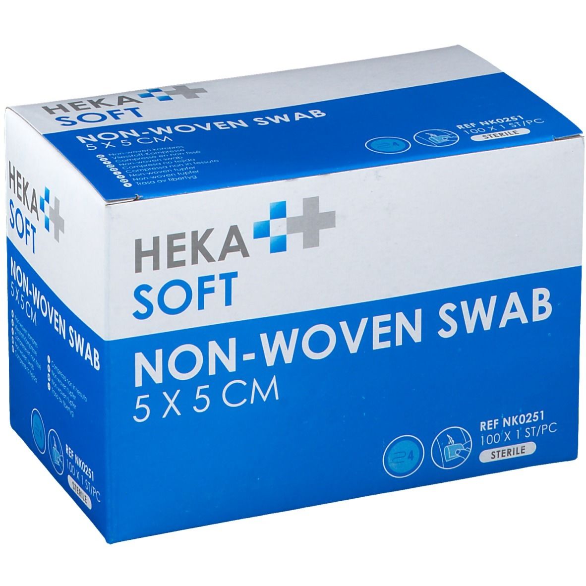 Heka Soft Compresse non tissée stérile 5 x 5 cm