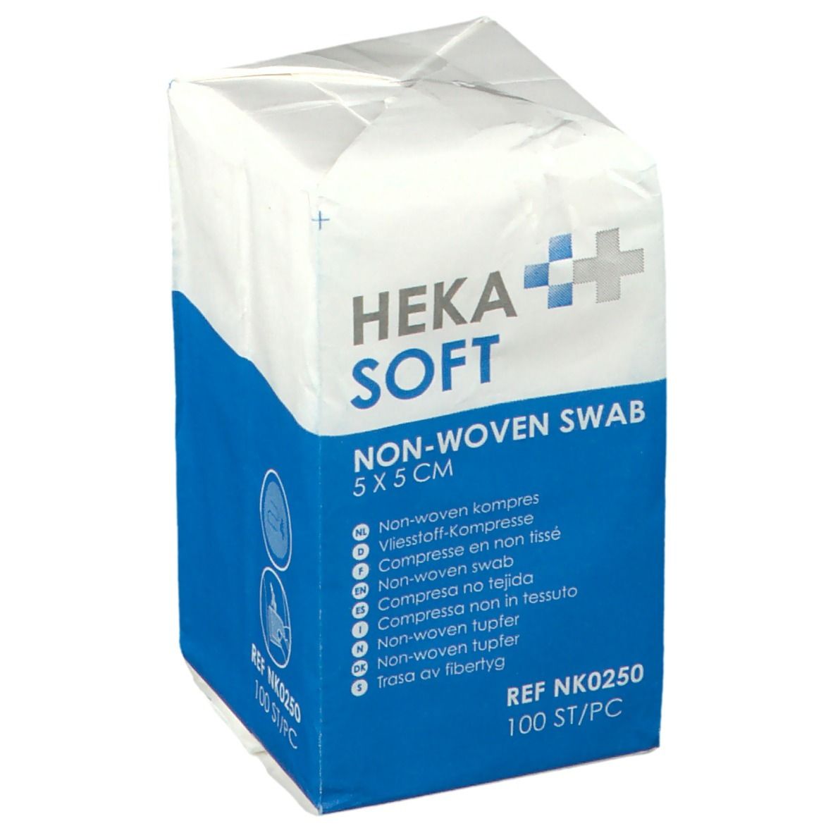 Heka Soft Compresse non tissée non stérile 5 x 5 cm