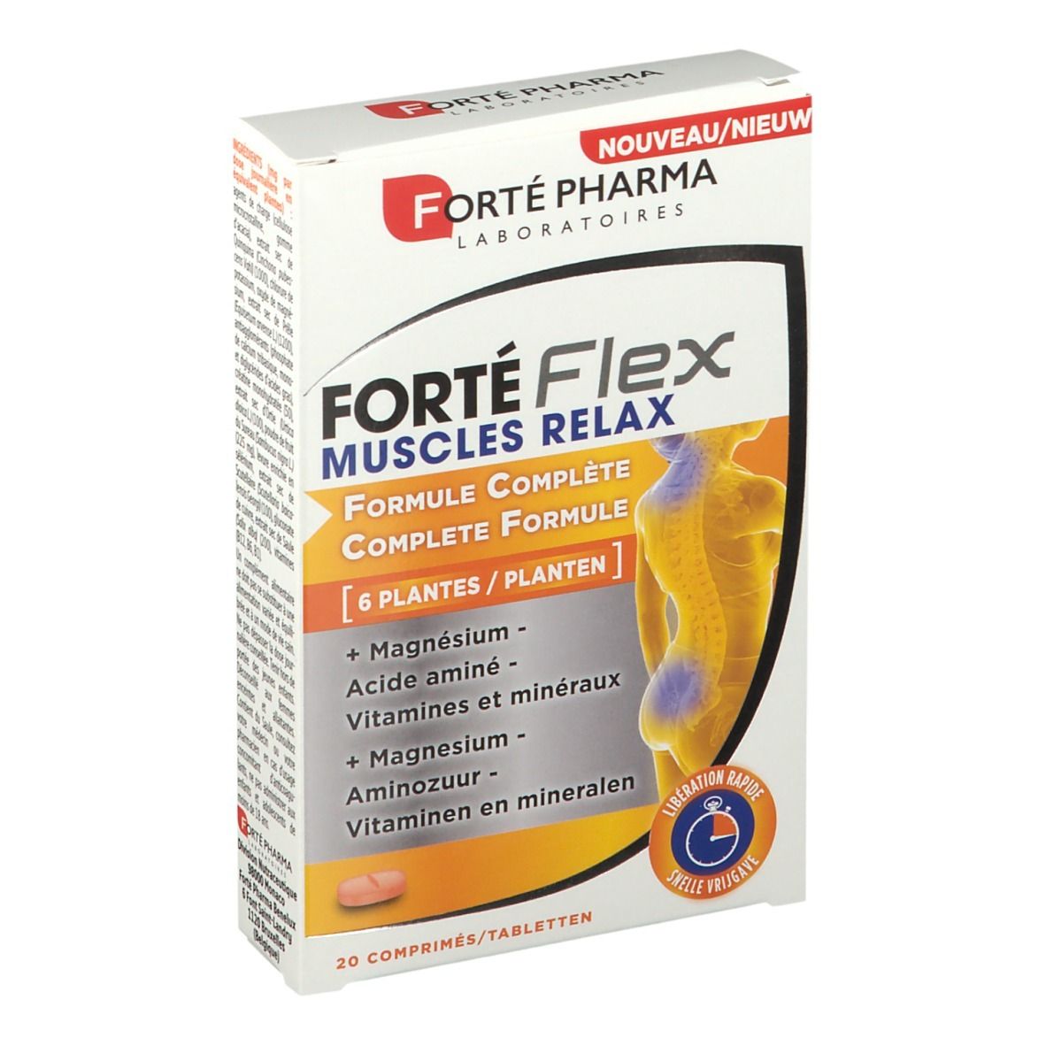 Forté Pharma Flex Muscles Relax 20 Gecomprimeerde tabletten