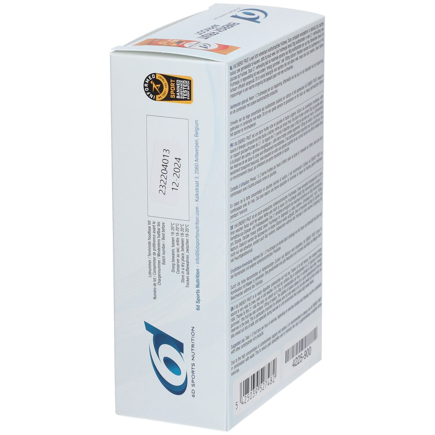 6D Sports Nutrition Energy Frucht Abricot