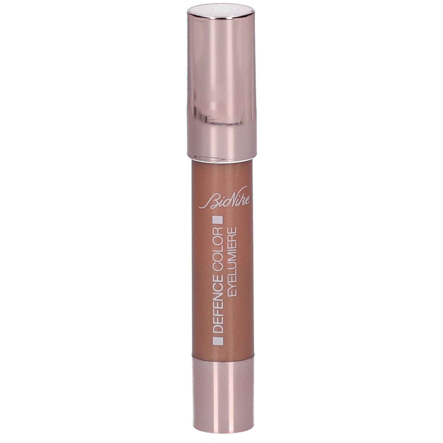 BioNike DEFENCE COLOR Eyelumiere, perzik. Potlood met roségouden dop. Productweergave.