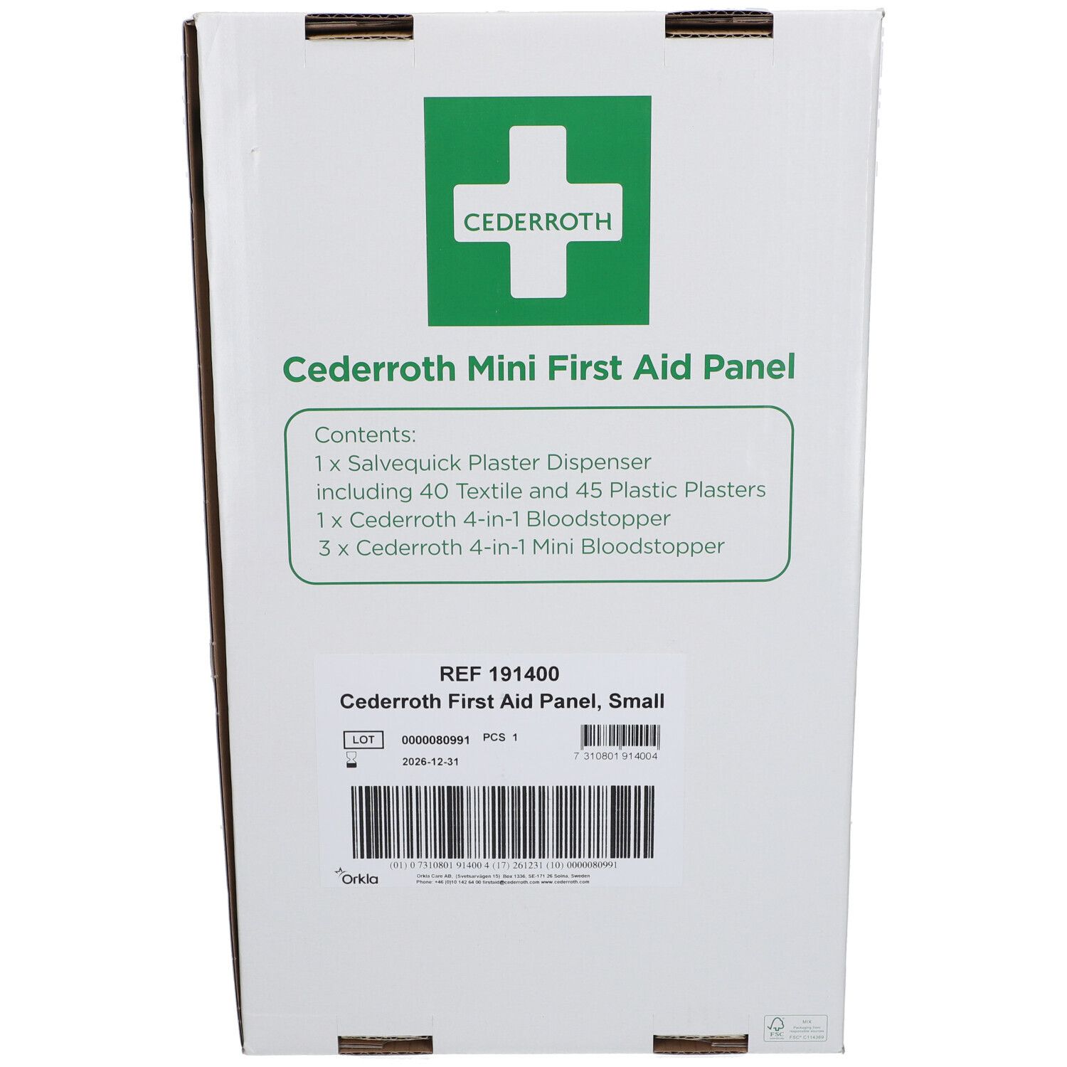 Cederroth First Aid Pannel Mini Gevuld 191400 1 pc(s) Appareil view 2