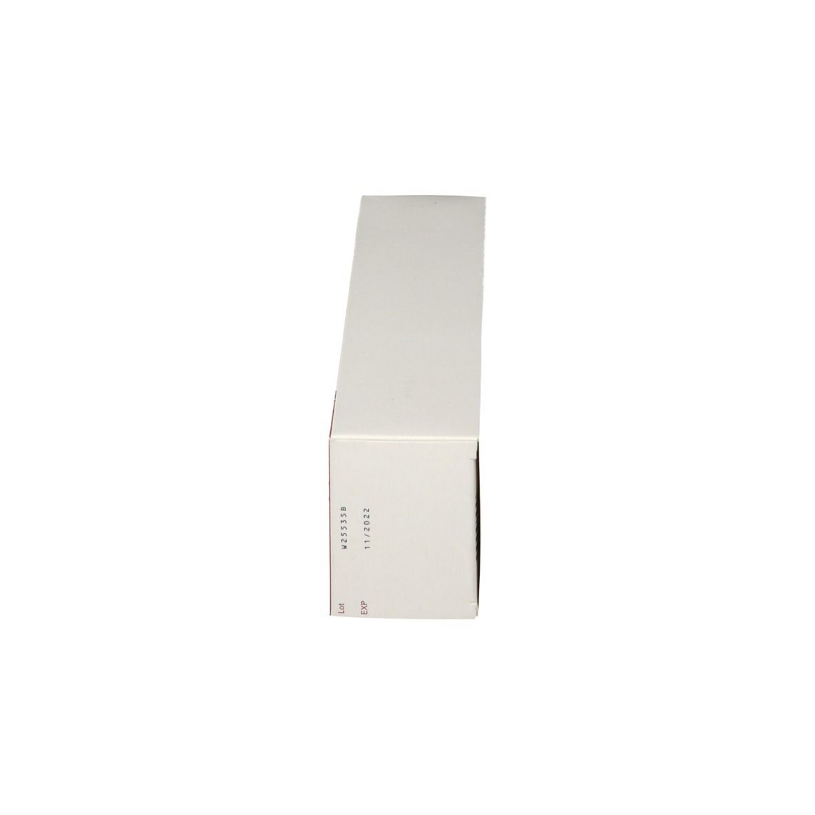 Doos Kinespir Forte 20 mg/g Gel. Zijaanzicht. Wit met rode tekst. Bevat informatie.