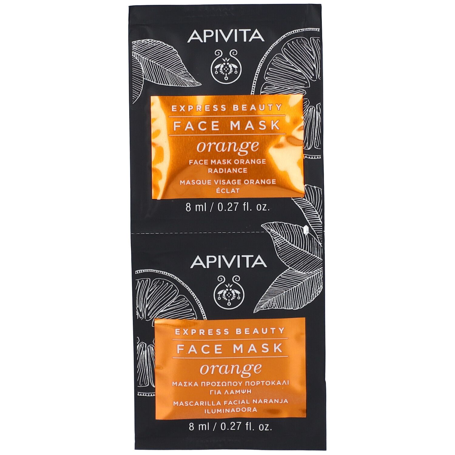 Apivita Express Beauty Face Mask Orange Radiance 2x8 ml Gesichtsmaske