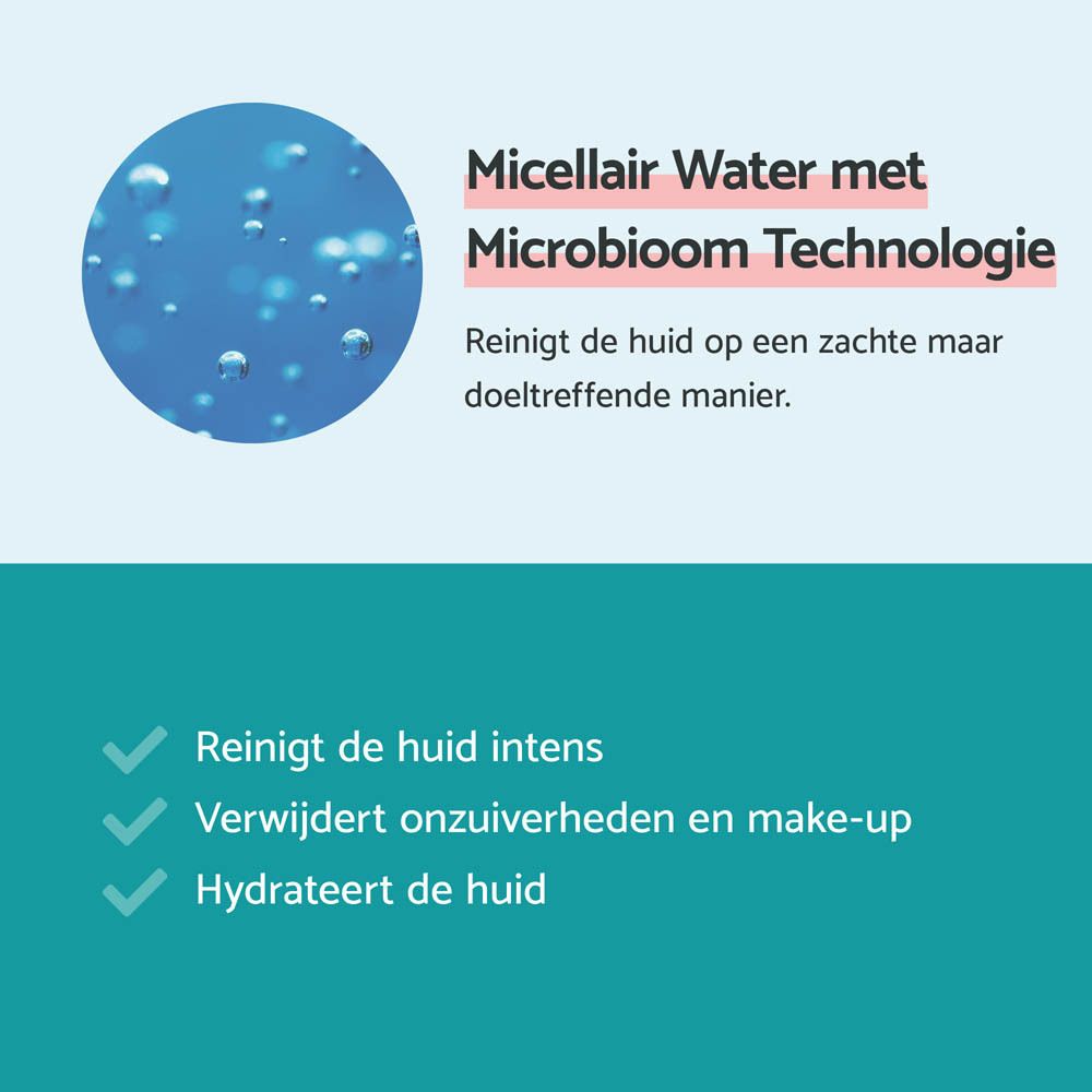 Blauwe verpakking met productinformatie en merk. Verticale weergave.
