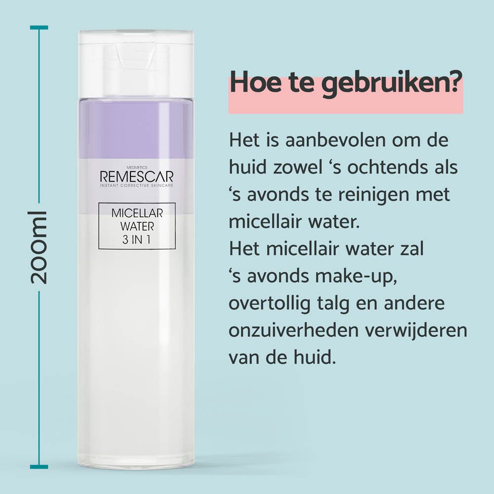 Productfles en verpakking. Blauwe verpakking met productinformatie en merk.