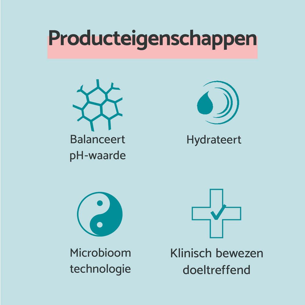 Productverpakking met productnaam en kenmerken. Nederlandse teksten.