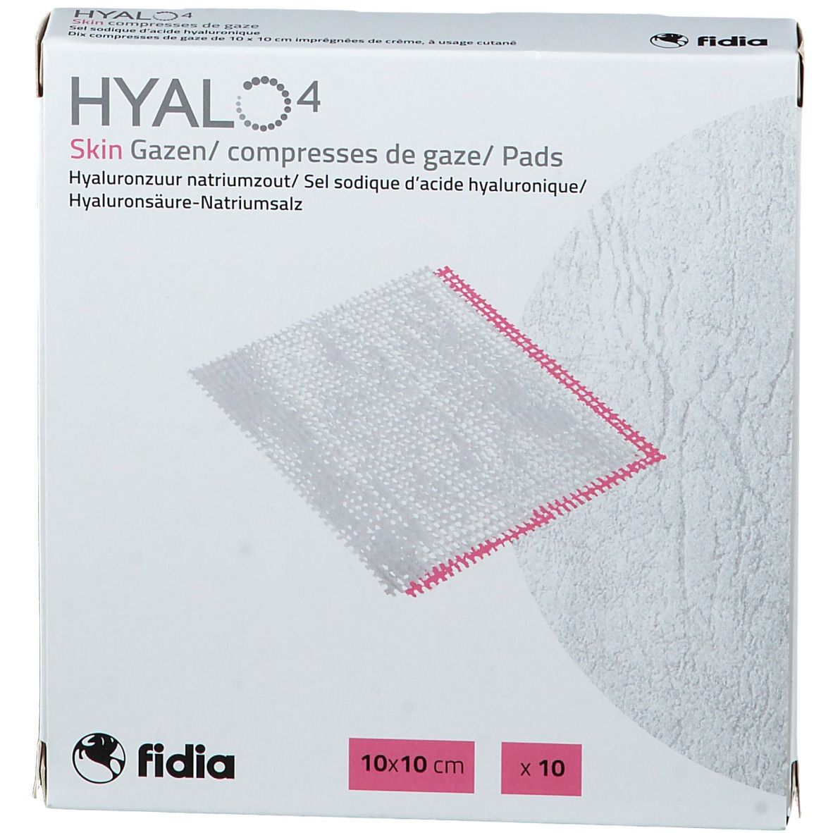 Hyalo 4 Skin Compresse de gaze 10 x 10 cm
