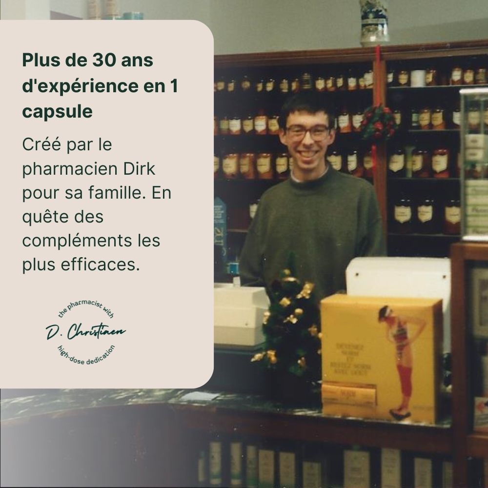 Femme au lit. Texte : Produit prometteur. Après 3 semaines, plus de cheveux lâches sur les vêtements.