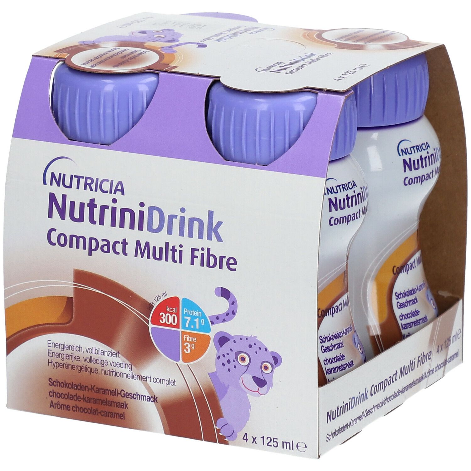 Nutricia NutriniDrink Compact Multi Fibre Chocolat-Caramel