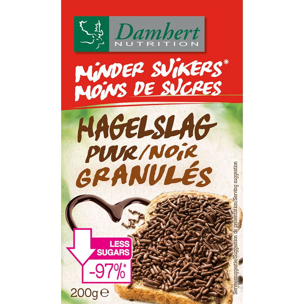 Damhert Damhert Moins de Sucres Granulés Noir