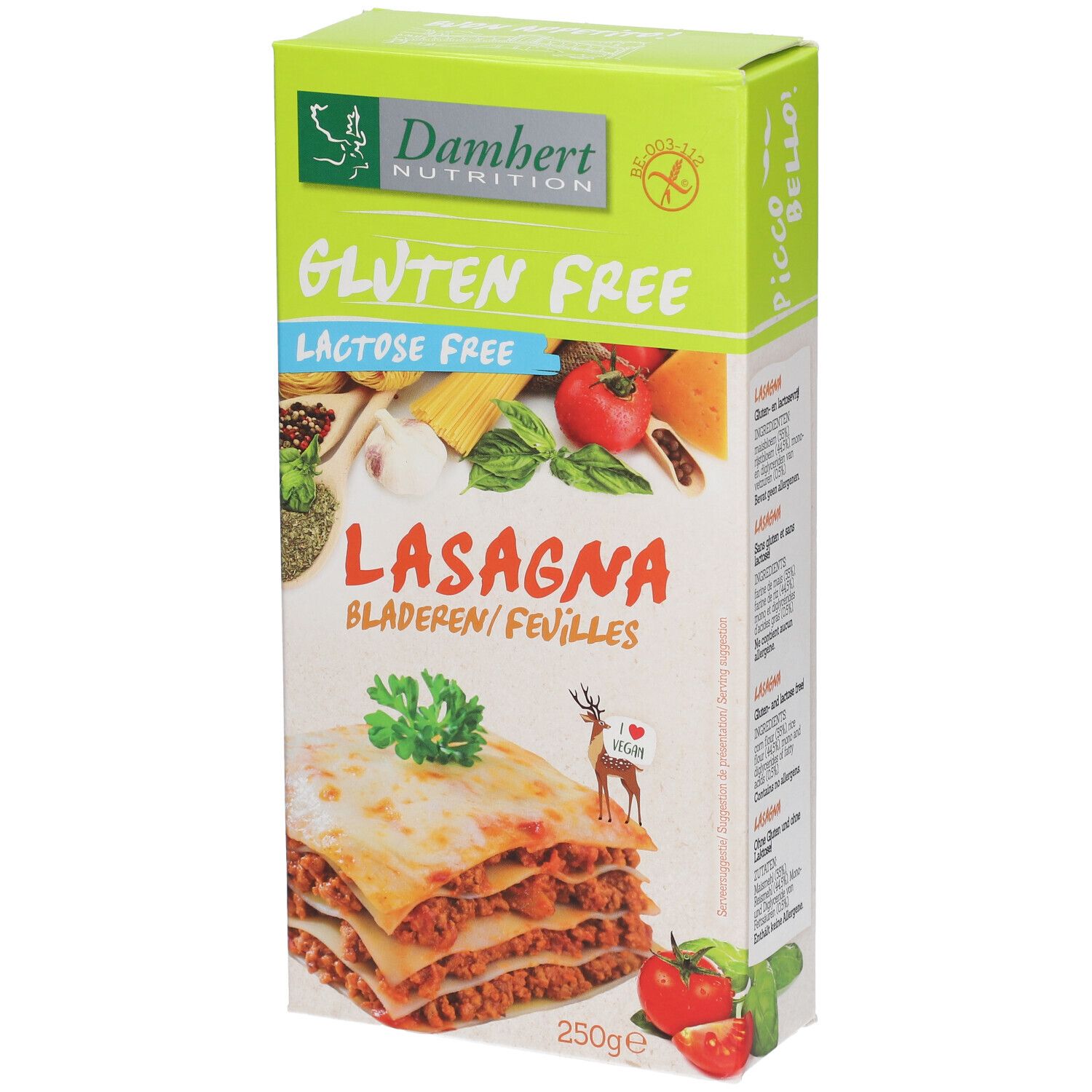 Damhert Gluten Free Lasagne