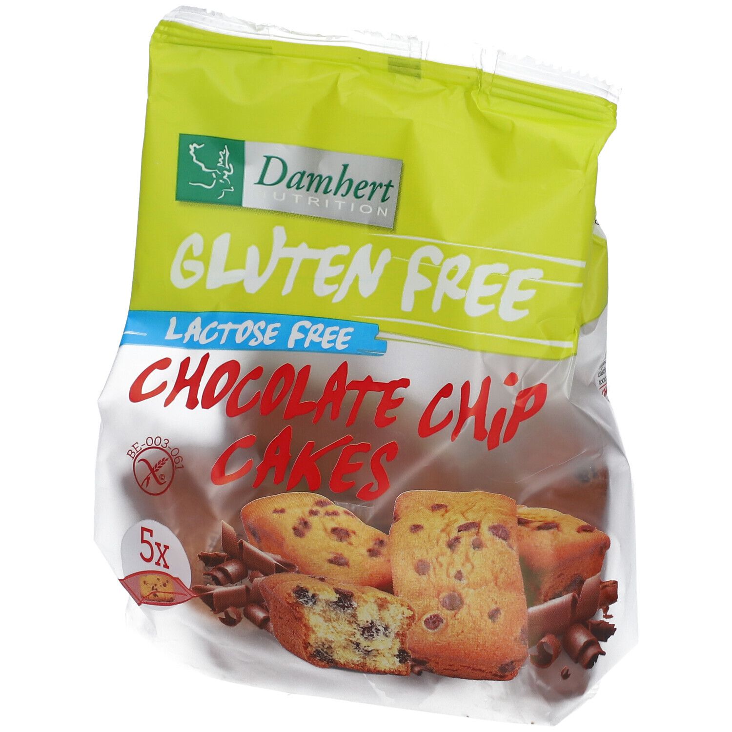 Damhert Kuchen mit Schokoladenstückchen Laktose- und Glutenfrei