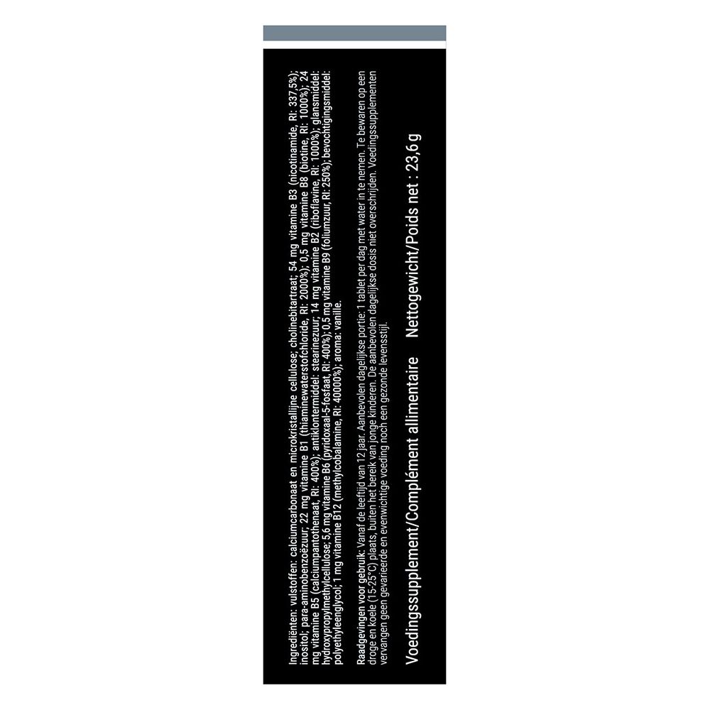 B-ixX doos, 30 tabletten. Bevat vitamine B-complex. Nederlandse tekst.