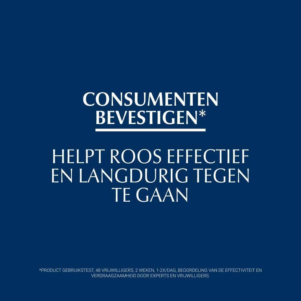 Tekst: Consumenten bevestigen: helpt effectief en langdurig tegen roos.