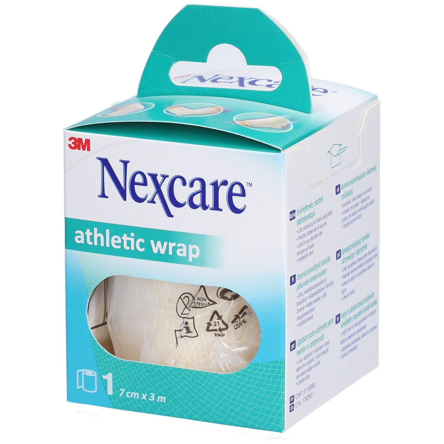 Nexcare Athletic Wrap Wit 7 cm x 3 m
