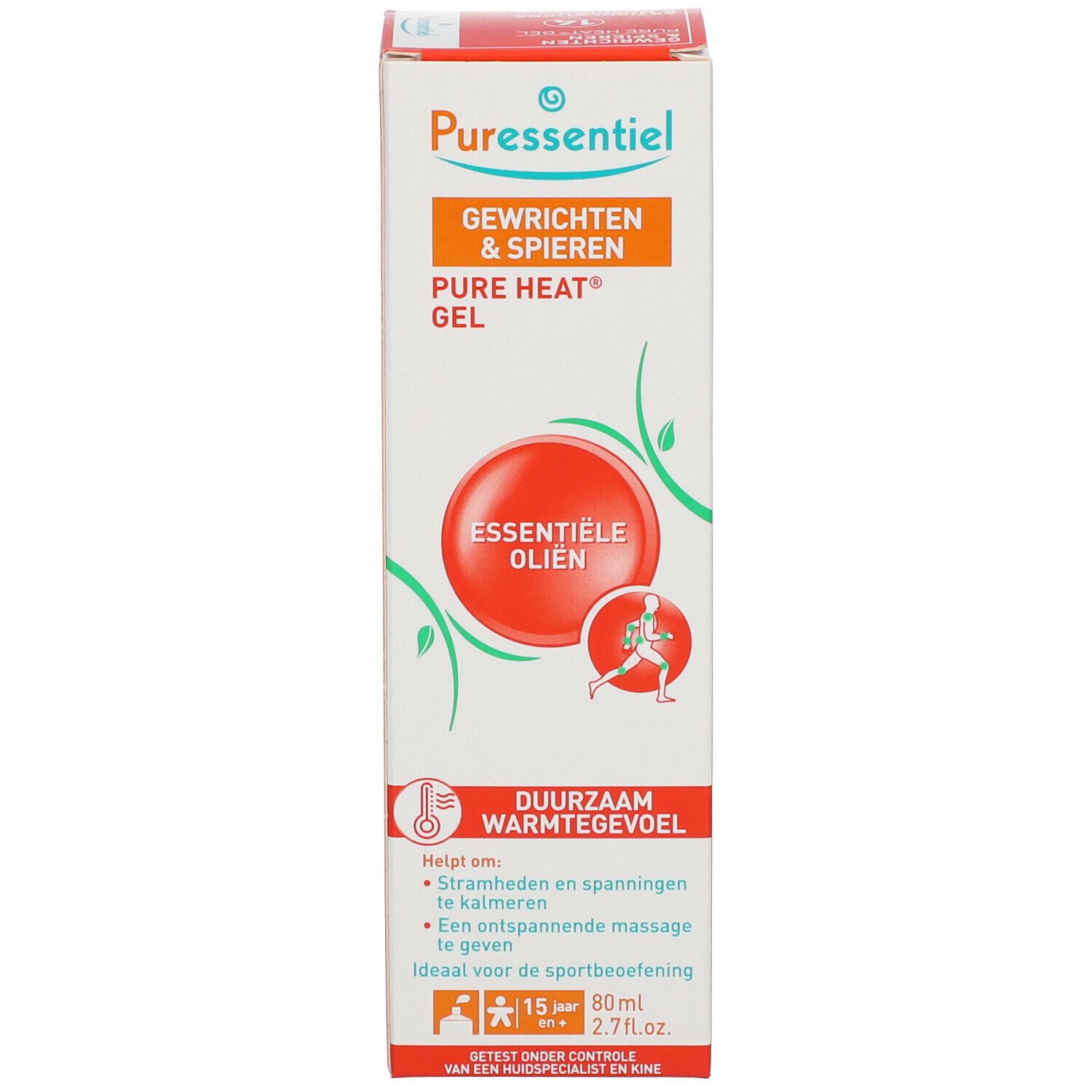 Produktverpackung. Karton mit Produktnamen und Inhaltsangaben. Enthält ätherische Öle. 80ml.