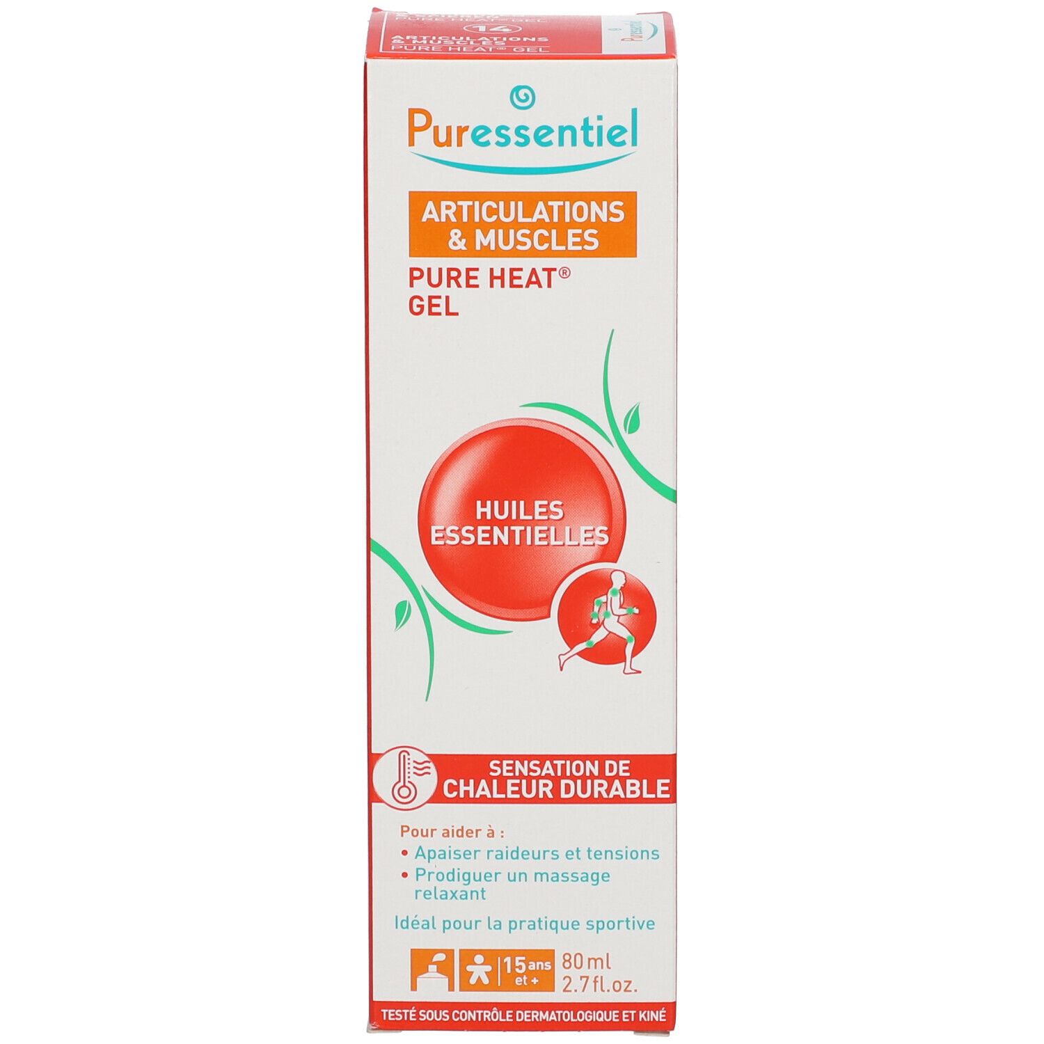 Produktverpackung. Karton mit Produktnamen und Inhaltsangaben. Enthält ätherische Öle. 80ml.