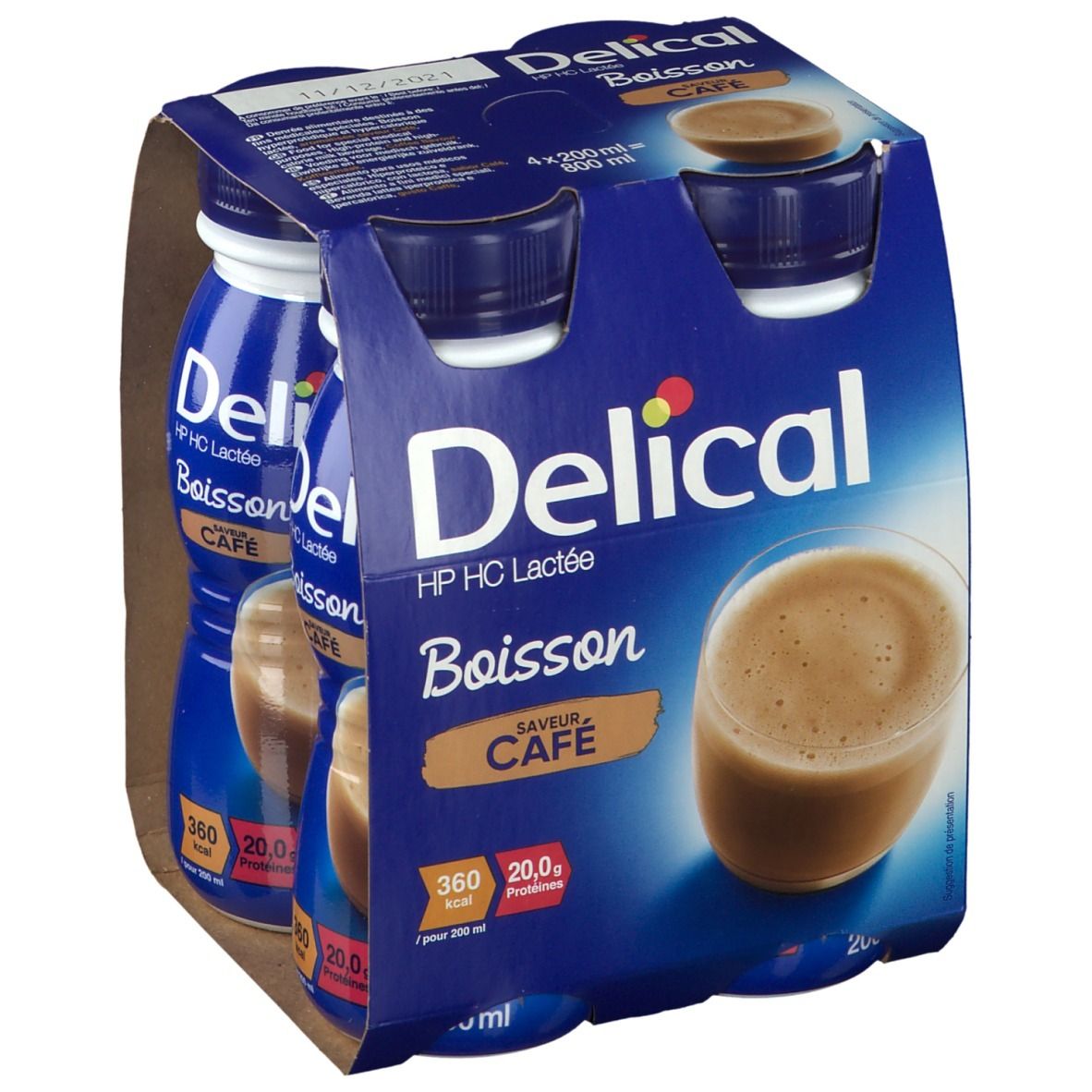 Delical Boisson lactée Hphc Café 360 kcal