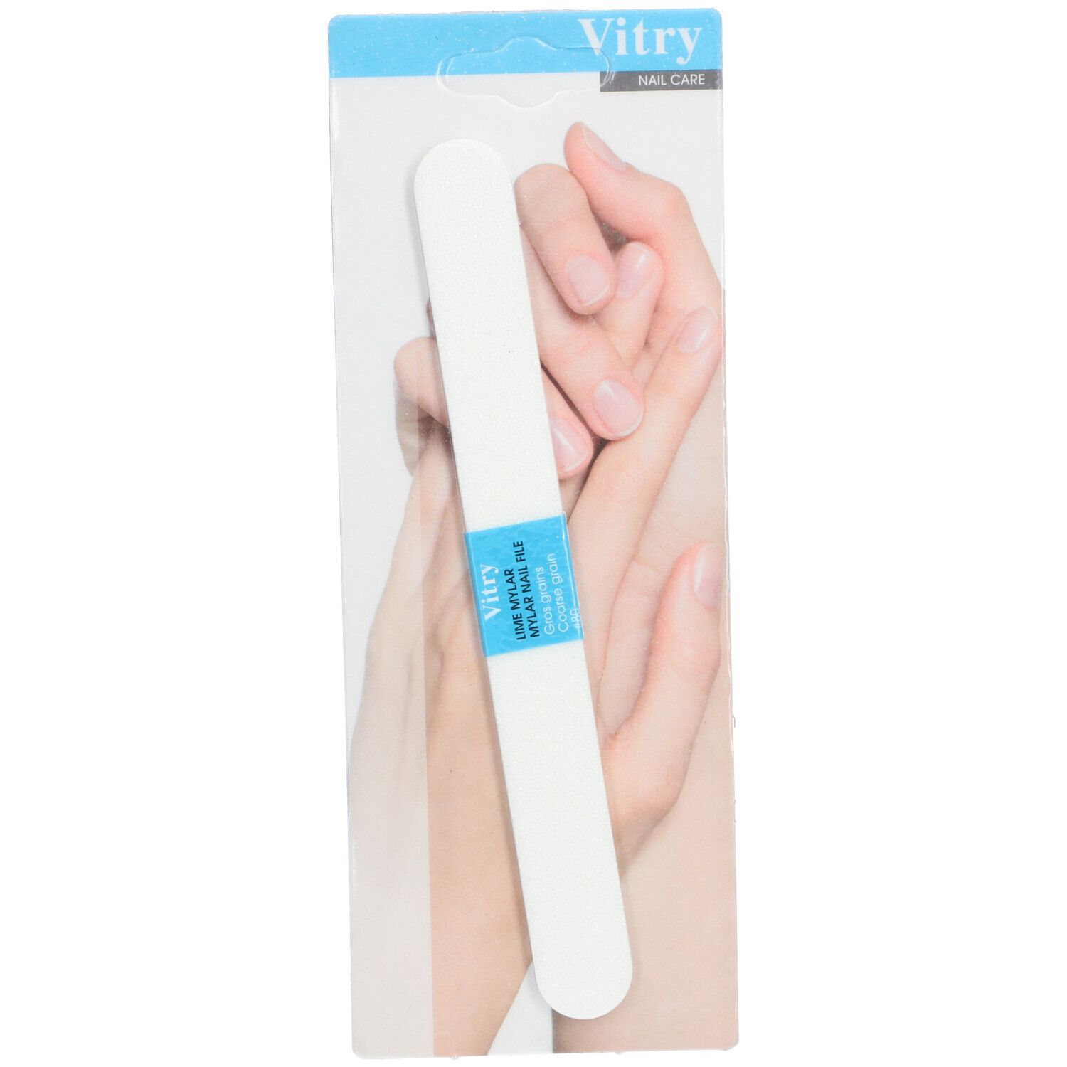 Vitry Lime à ongles Mylar blanche