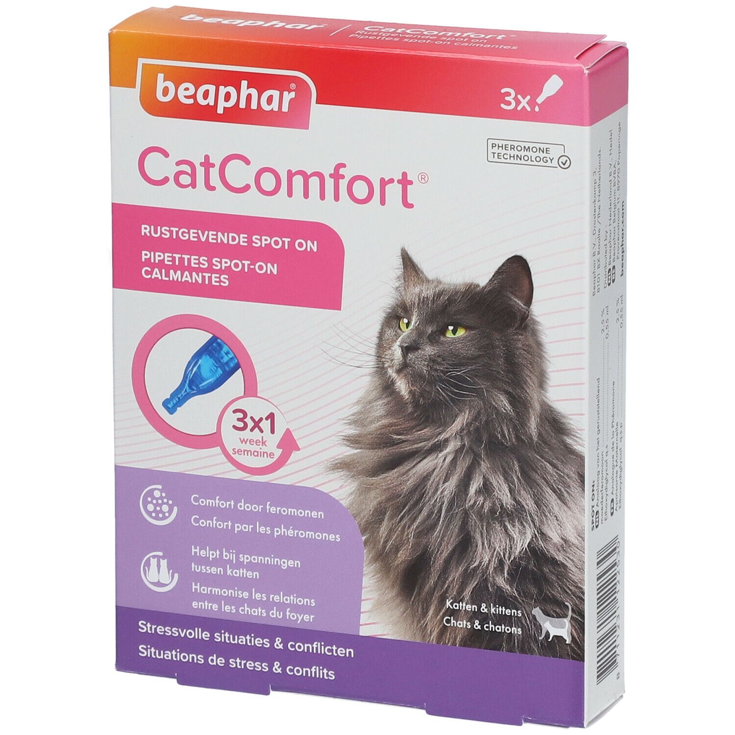 beaphar® CatComfort® Pipettes Spot-On calmantes