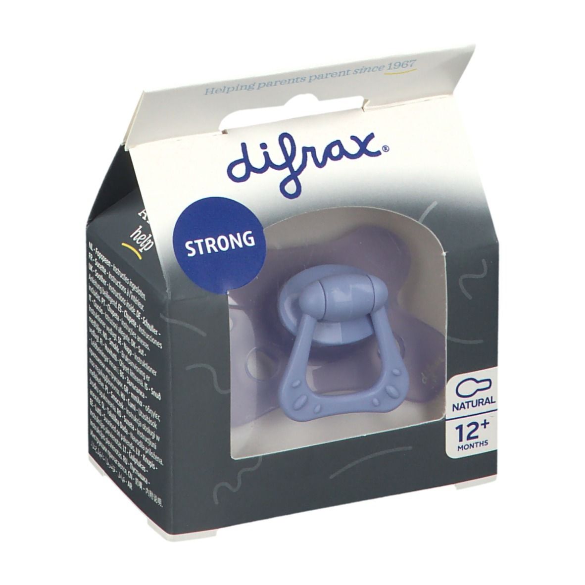 Difrax Fopspeen Lavender Natural 12 Maanden+ 1 St Schnuller