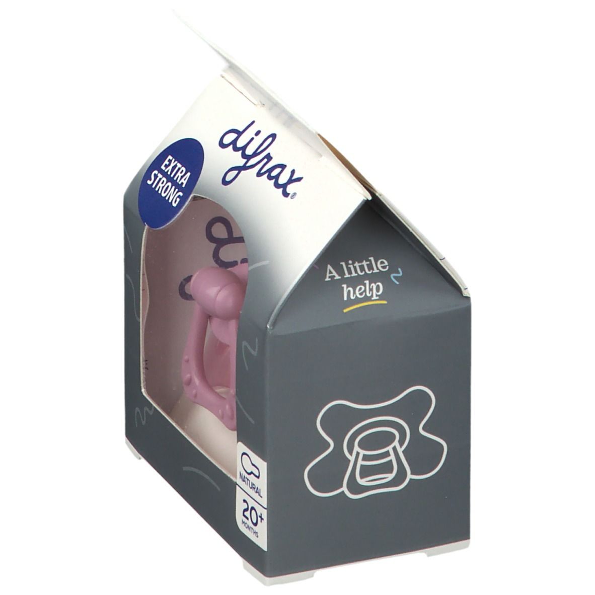 difrax® Schnuller Natural Rose +20 Monate