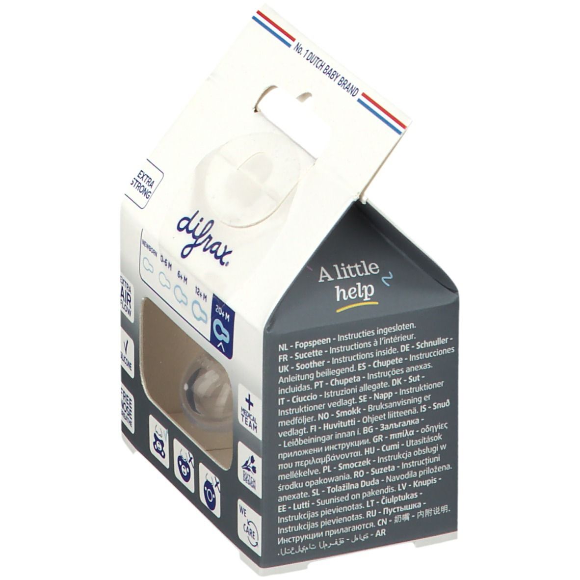 difrax® Schnuller Natural Rose +20 Monate
