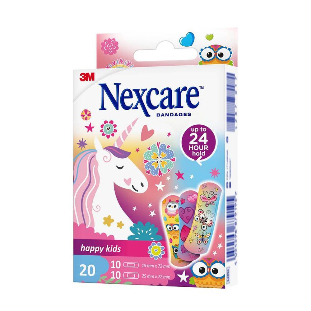 Nexcare Happy Kids Girls 20 St Pflaster