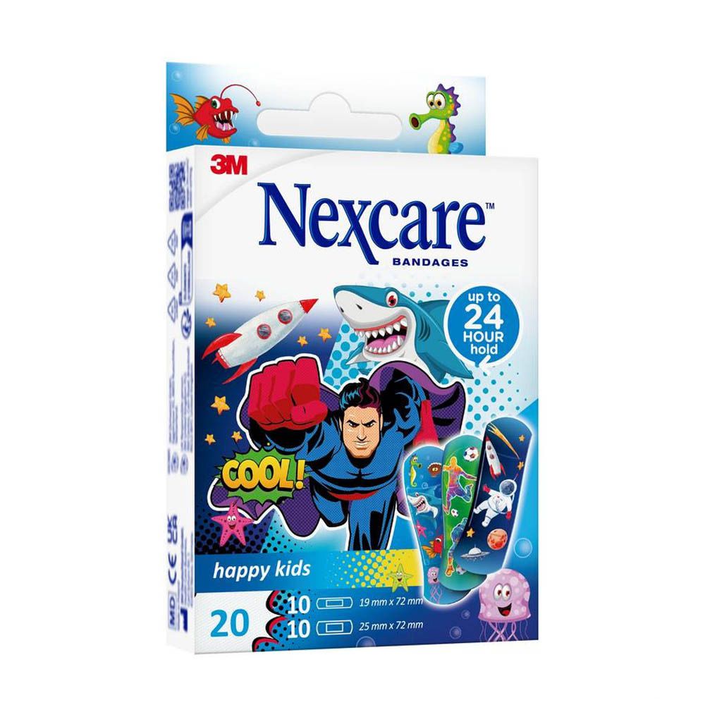 Nexcare Happy Kids Boys 20 St Pflaster