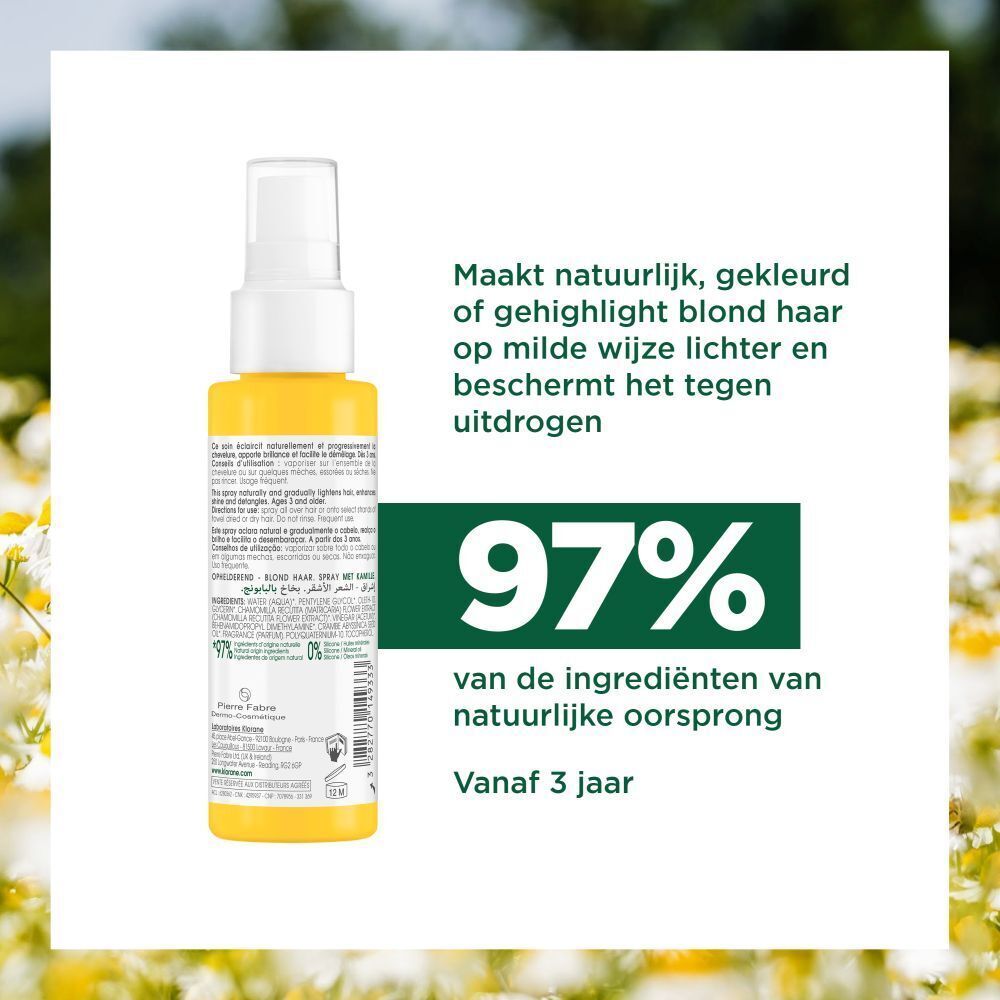 Productafbeelding met tekst. Bevat 97% natuurlijke ingrediënten. Vanaf 3 jaar.