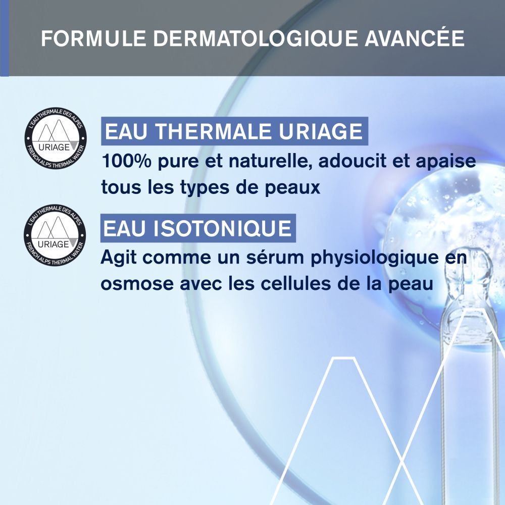 Arrière de la boîte bleue. Informations produit en plusieurs langues.