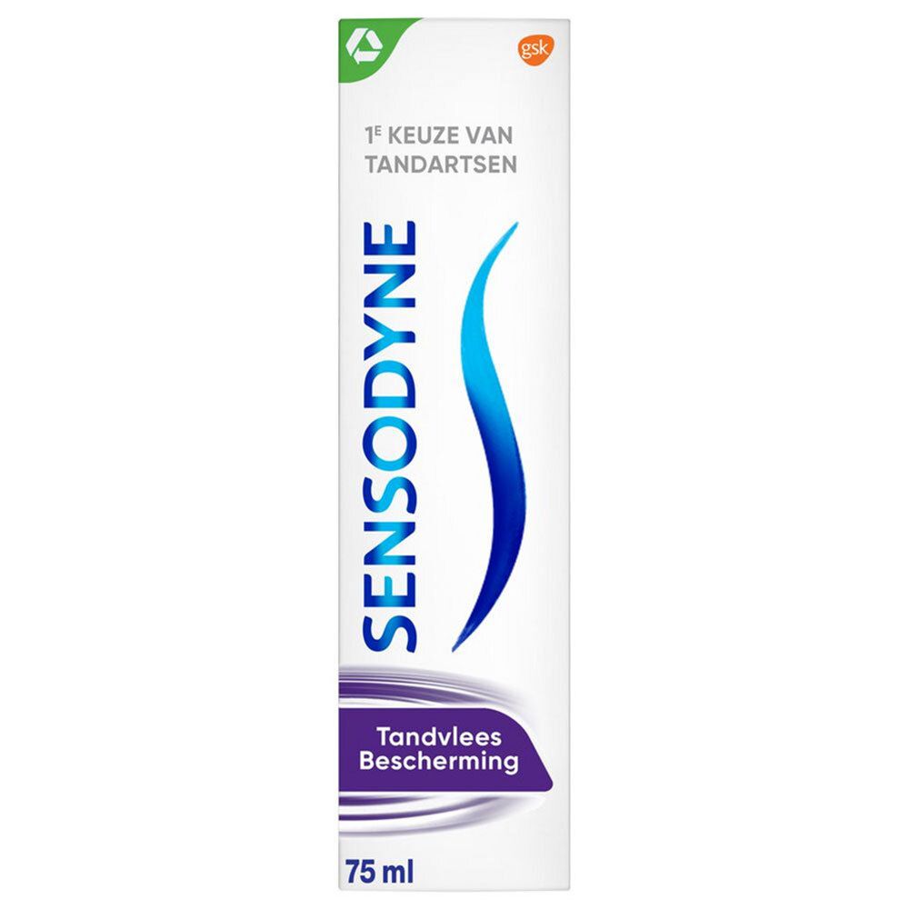 Tube de dentifrice Sensodyne, 'Tandvlees Bescherming'. 75 ml.
