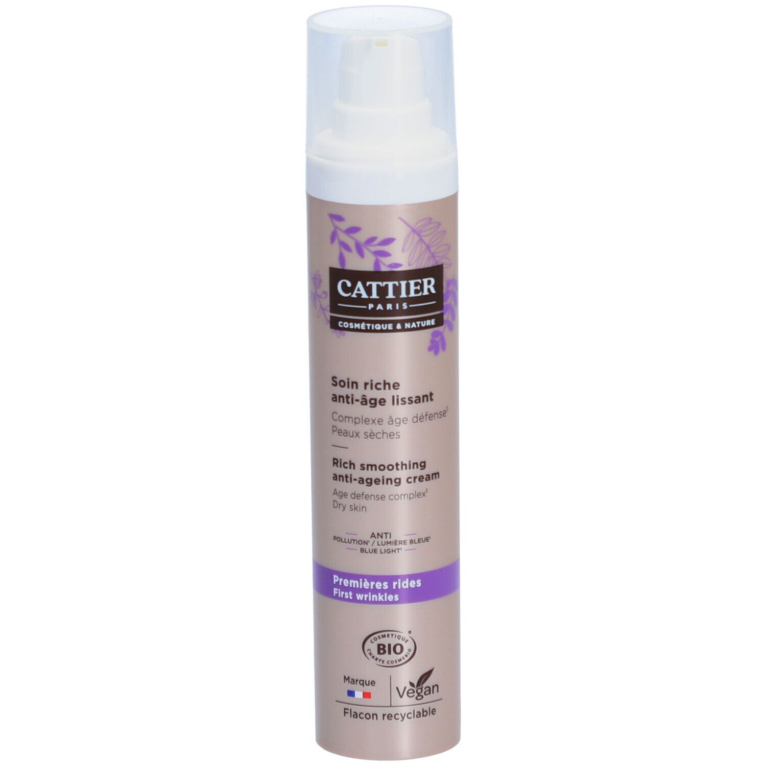 Cattier Anti-rimpel verzorging droge huid bio 50ml 4x4x17 cm Serum