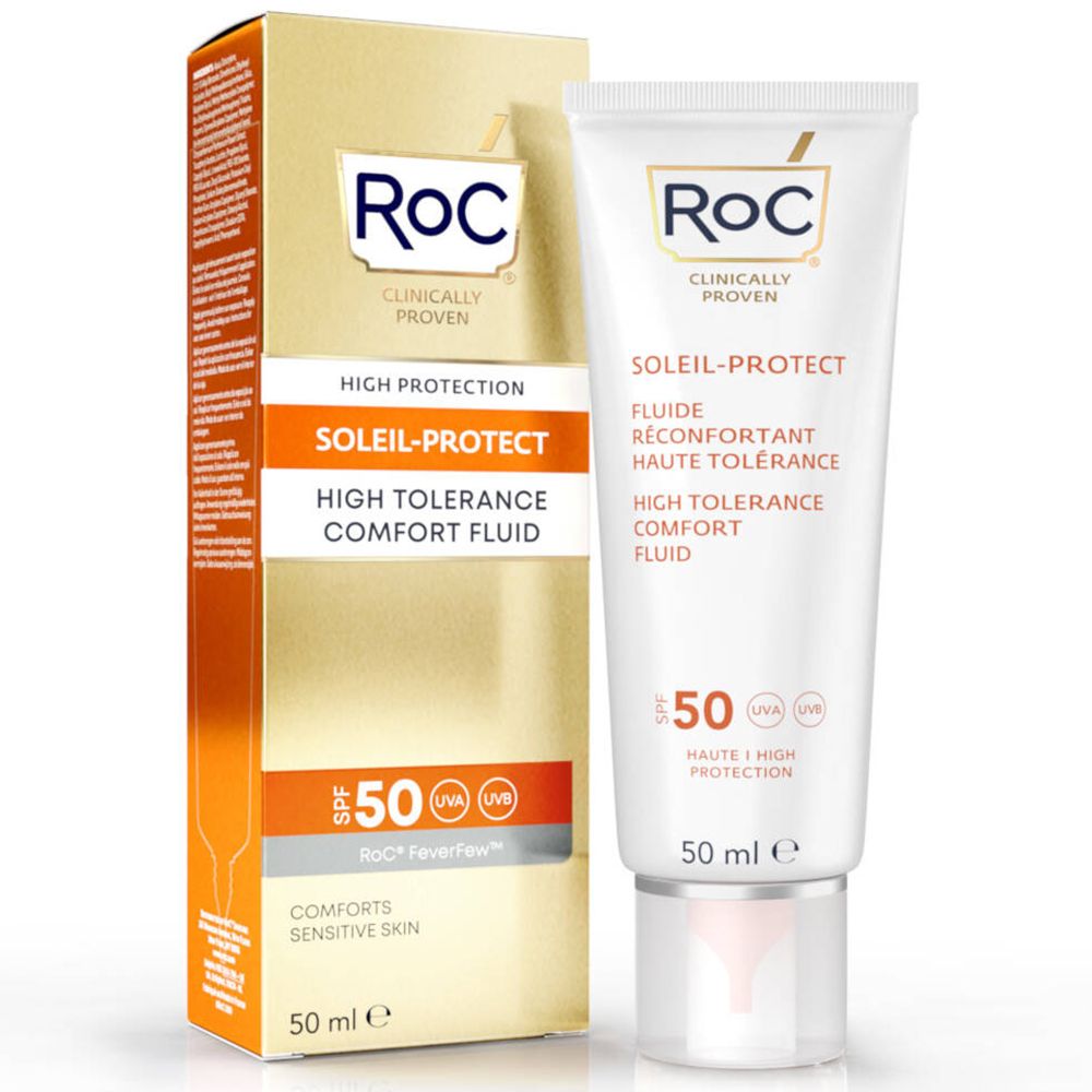 RoC® Soleil Protect Fluide Haute Tolérance Reconfortant Spf50